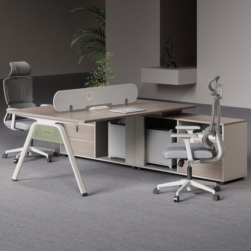 职员办公桌椅组合套装员工位卡座4人位办公室电脑桌6人位屏风工位