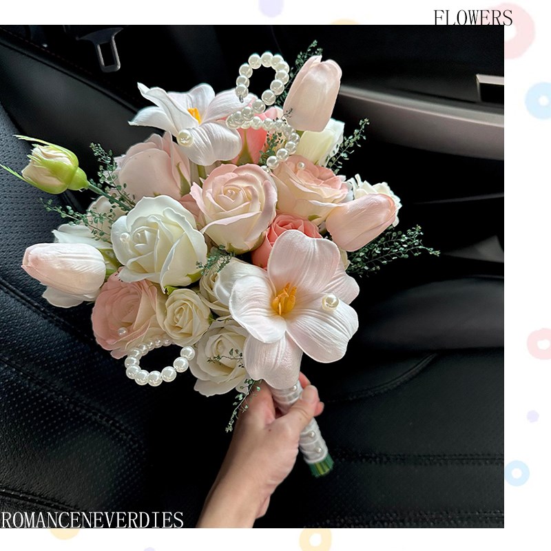 毕业季明媚手捧花成品彷真花创意毕业花束送朋友闺蜜订婚手捧花束