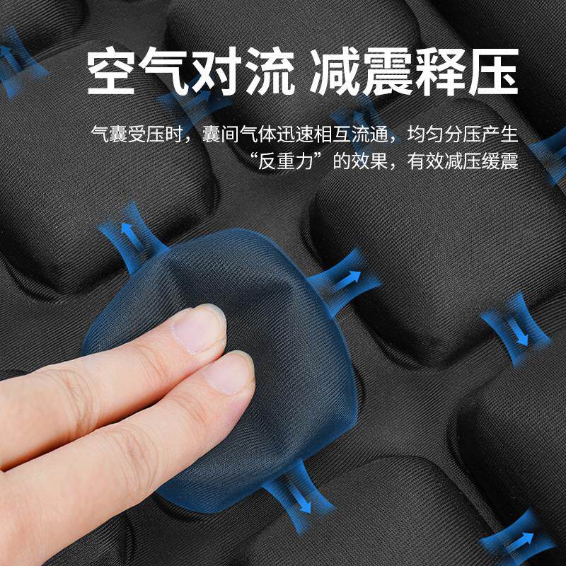 踏板摩托车气囊坐垫套充气减压减震afr125 uy125 uhr150双人座垫