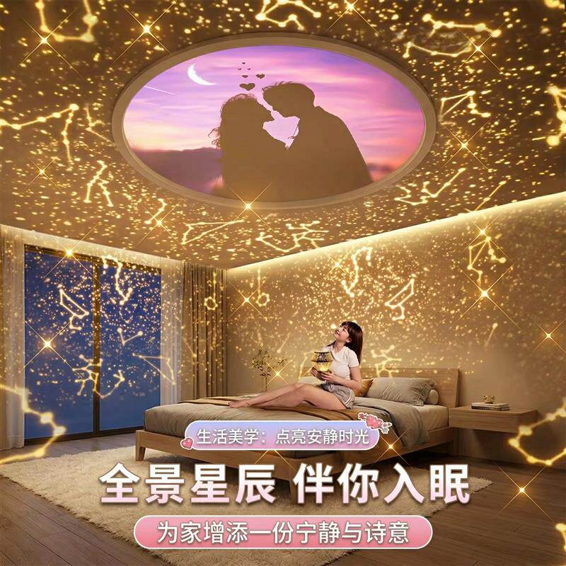 梦幻海底投影灯儿童生日礼物床头助眠夜灯遥控益智宝宝卧室氛围灯