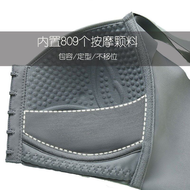 前扣式5排扣女士内衣 无钢圈80D85E90B95D100E105C聚拢背心文胸罩