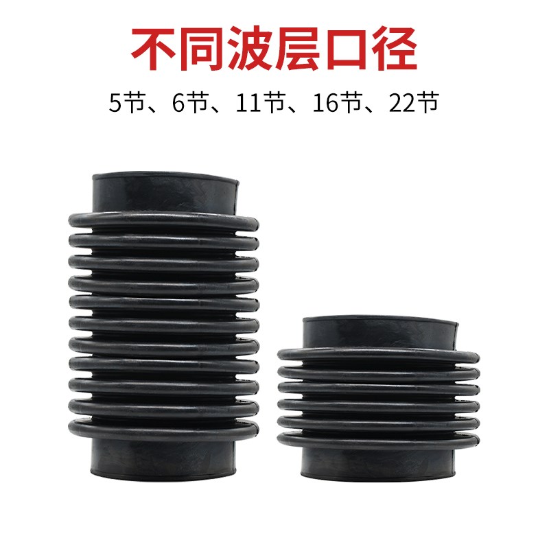 扫路车配件橡胶吸管宇通龙马中联环卫洗扫车清洗车波纹管吸灰胶管