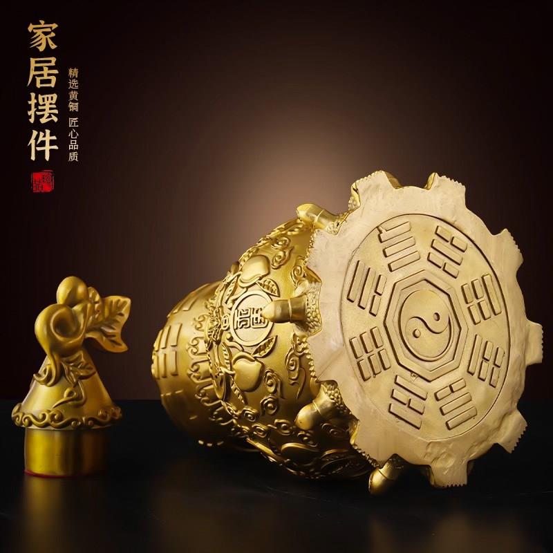 纯铜天医九龟八卦葫芦开盖空心五黄二黑病符位镇宅摆件招财纳福