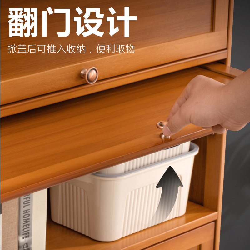 带门书柜非实木展示柜子楼梯下自由组合格子柜陈列防尘储物
