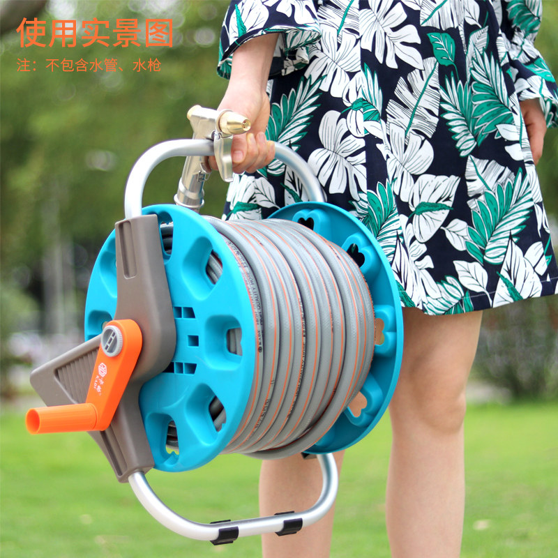 高压洗车四分水管软管水枪收纳架子缠绕绕盘管卷线器浇花园林工具