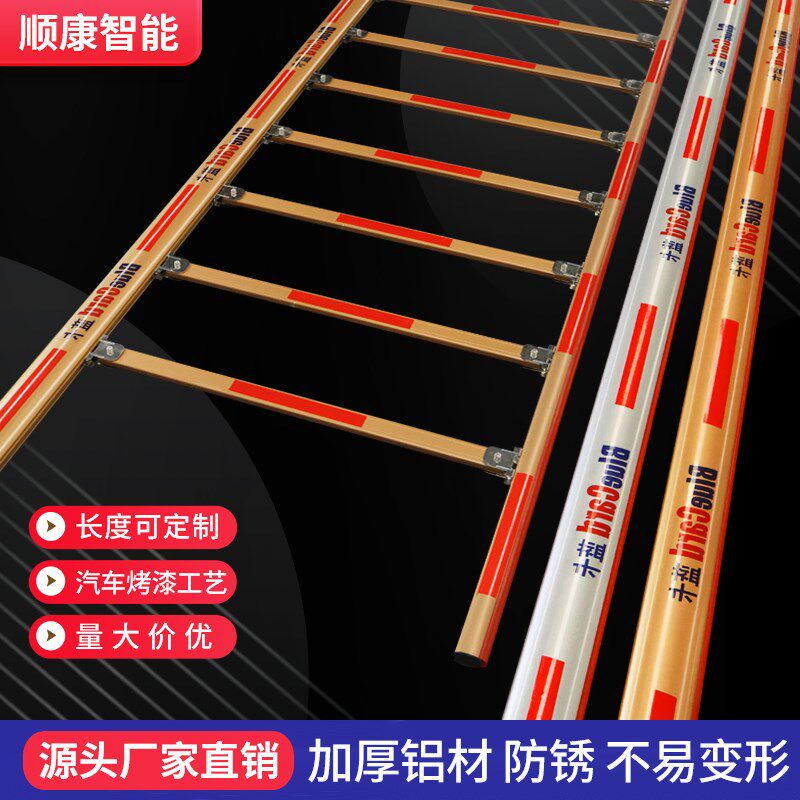 适配蓝卡椭圆道闸杆停车场门口起落拦车胶条杆小区门卫升降栅栏杆
