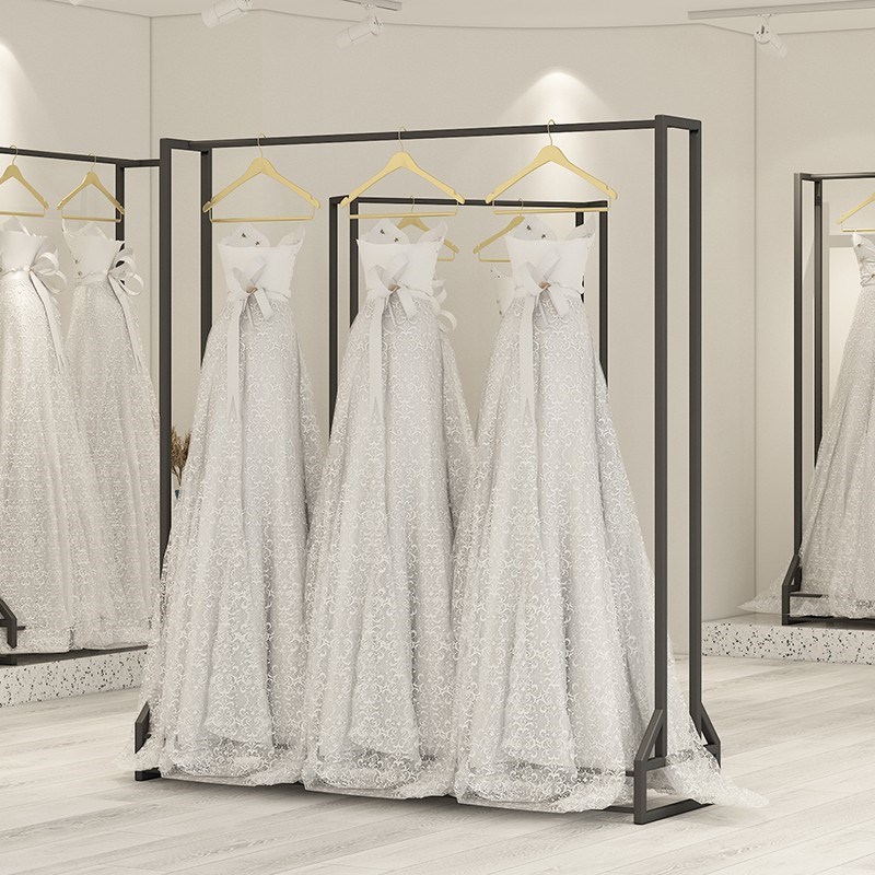 婚纱架子高档展示架黑色秀禾服衣架婚纱店影楼衣架工作室旗袍架子