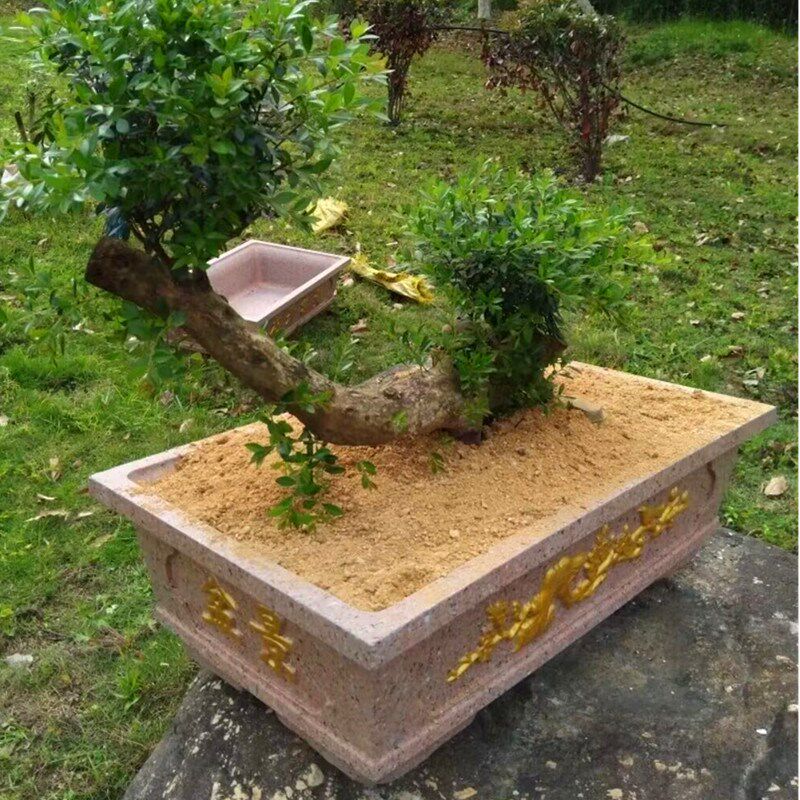 厂家直销新款底部灌浆长方形水泥花盆模具盆景欧式模型磨具混凝土