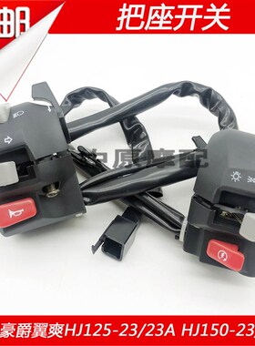 适配豪爵翼爽DM/HJ125-23/23A HJ150-23/23A左右把座点火喇叭开关