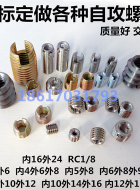 非标定做螺套内外牙套变径螺母螺纹转换套M4M5M6M8M10M12M14M1620