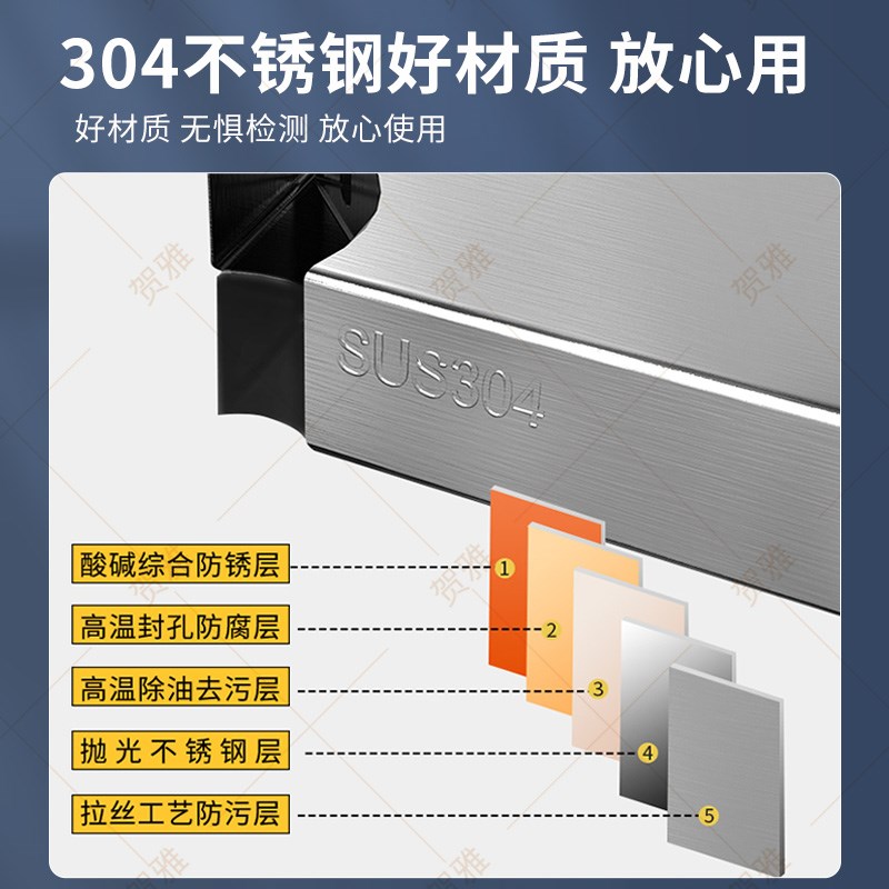 加厚食品级304不锈钢厨房置物架2双层落地储物架台面微波炉调料架