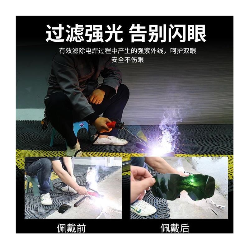 防辐射面罩全脸防护焊工防强光辐射防烤脸电焊面具防风沙飞溅防尘