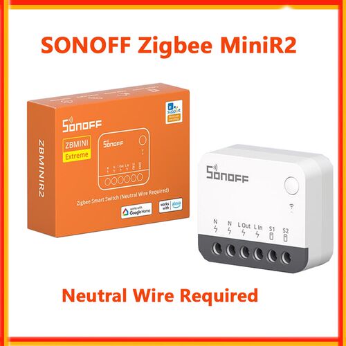Sonoff zbminir2 zigbee迷你智能开关通断器零火线易微联语音控制
