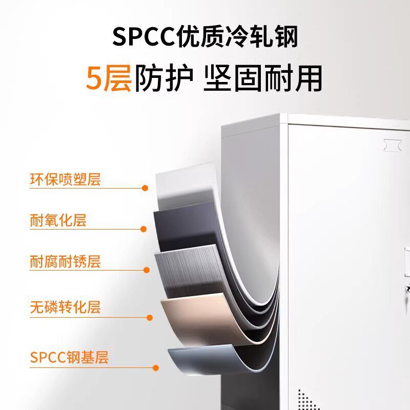 四门更衣柜工厂更衣柜员工柜四门带锁衣柜铁皮储物柜宿舍铁皮衣柜