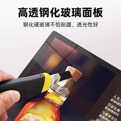 LED发光菜单展示牌奶茶店桌面吧台灯箱菜单价目表设计制作桌面立