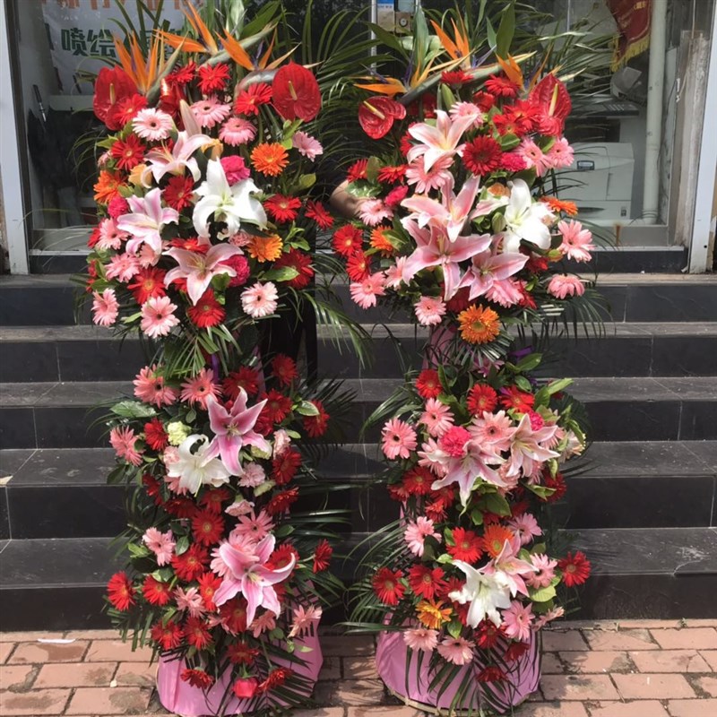 青岛开业花篮开张乔迁庆典鲜花市南市北李沧崂山黄岛城阳同城速递