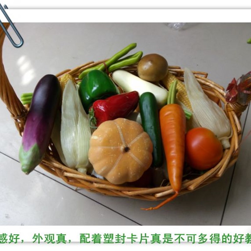 自闭症孤独症儿童康复训练教具卡片与实物配对仿真水果蔬菜与卡片