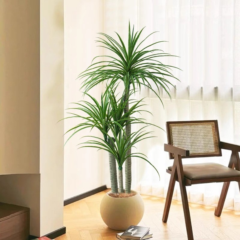 仿真绿植盆栽龙血树仿生植物高端轻奢室内客厅装饰树大型落地摆件