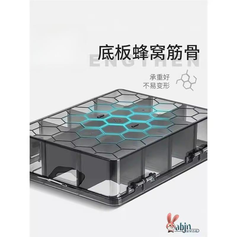 德系工艺零件收纳盒螺丝工具收纳盒子塑料多格分类电子配件格子盒