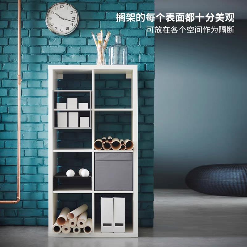 简约书架置物架落地书柜客厅靠墙自由组合格子柜学校矮柜储物柜子