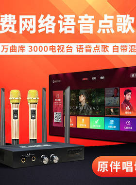 家庭ktv网络点歌机2021新款卡拉ok一体机k歌盒子语音点唱机主机
