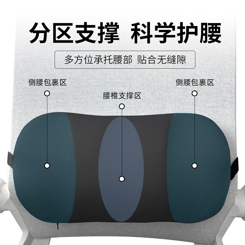 办公室小腰靠高度可调腰枕腰部支撑靠垫电脑座椅腰垫汽车护腰靠枕