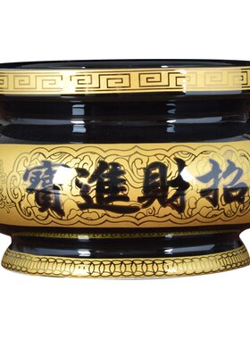 陶瓷香炉有求必应大号特大家用室内室外佛堂寺庙上香供奉插香炉碗