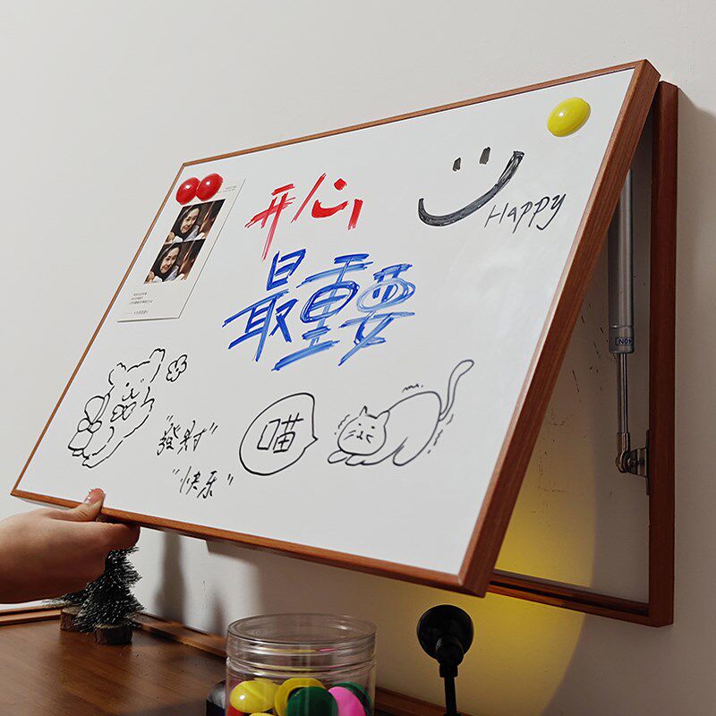 磁吸画面电表箱装饰画遮挡写字版黑板白板墙面手写留言板挂墙创意