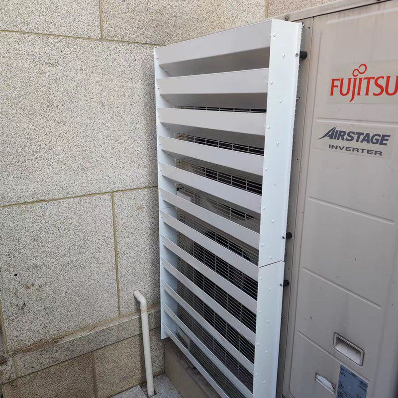 空调室外机导风罩挡风板改风方向导流板防直吹百叶风向空气能养殖