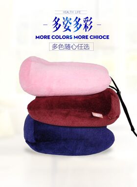 泰国乳胶U型枕头护颈椎办公旅行便携车用孕妇u形天然橡胶脖子头枕