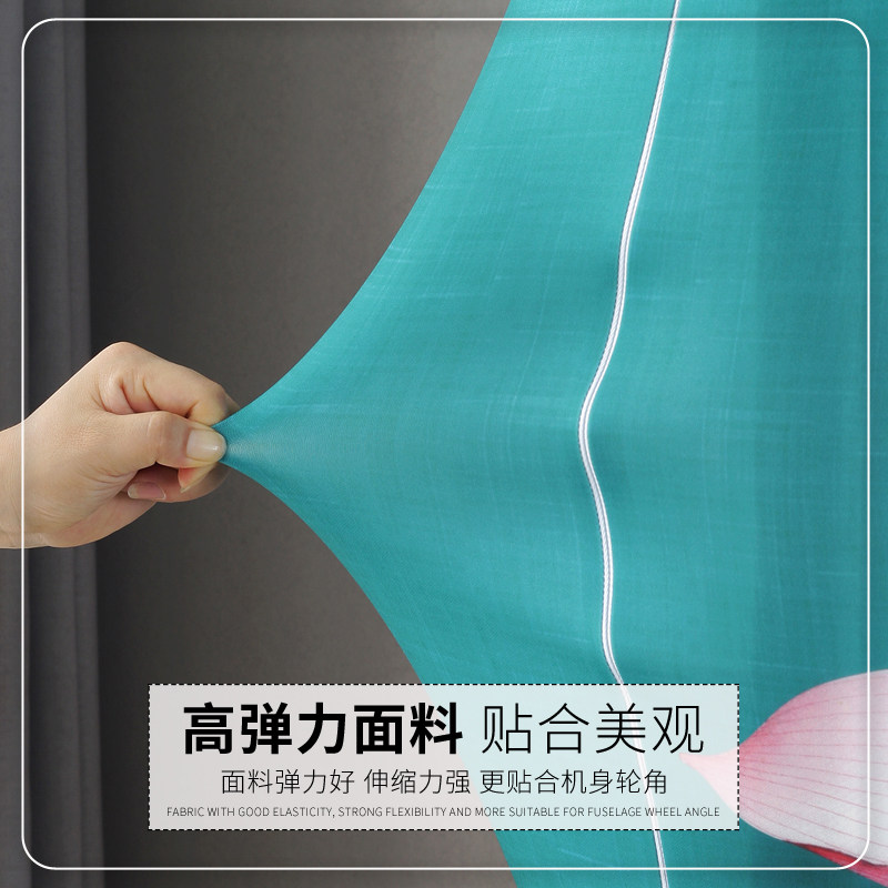 开机不取空调防尘罩新款方形柜机保护罩套客厅布艺立式空调罩北欧