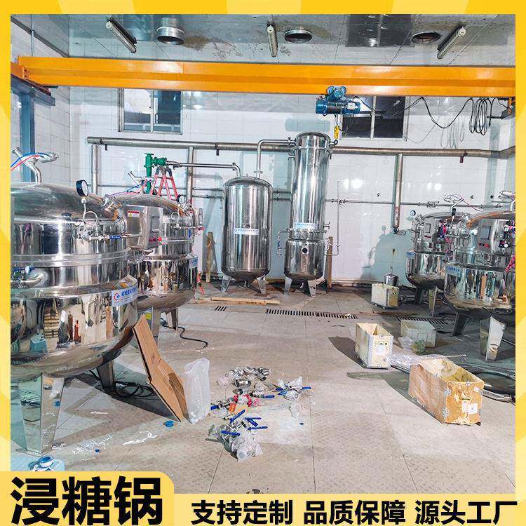 杏脯桃脯浸糖加工设备草莓蓝莓浸糖机金桔无花果真空糖渍锅