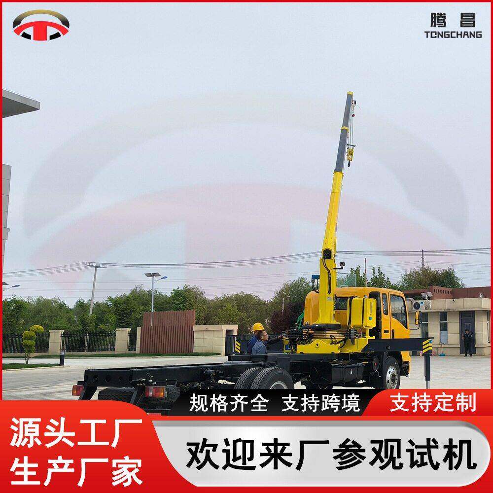 5吨直臂随车吊小吨位6.吨工程建筑液压装卸伸缩吊臂车载吊机