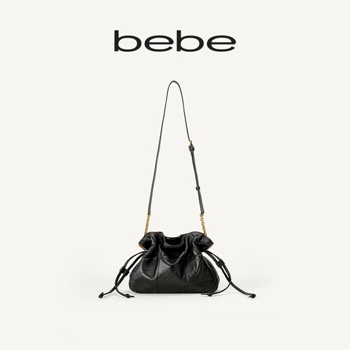 bebe 头层纳帕羊皮绗缝千金风云朵单肩包名媛包包
