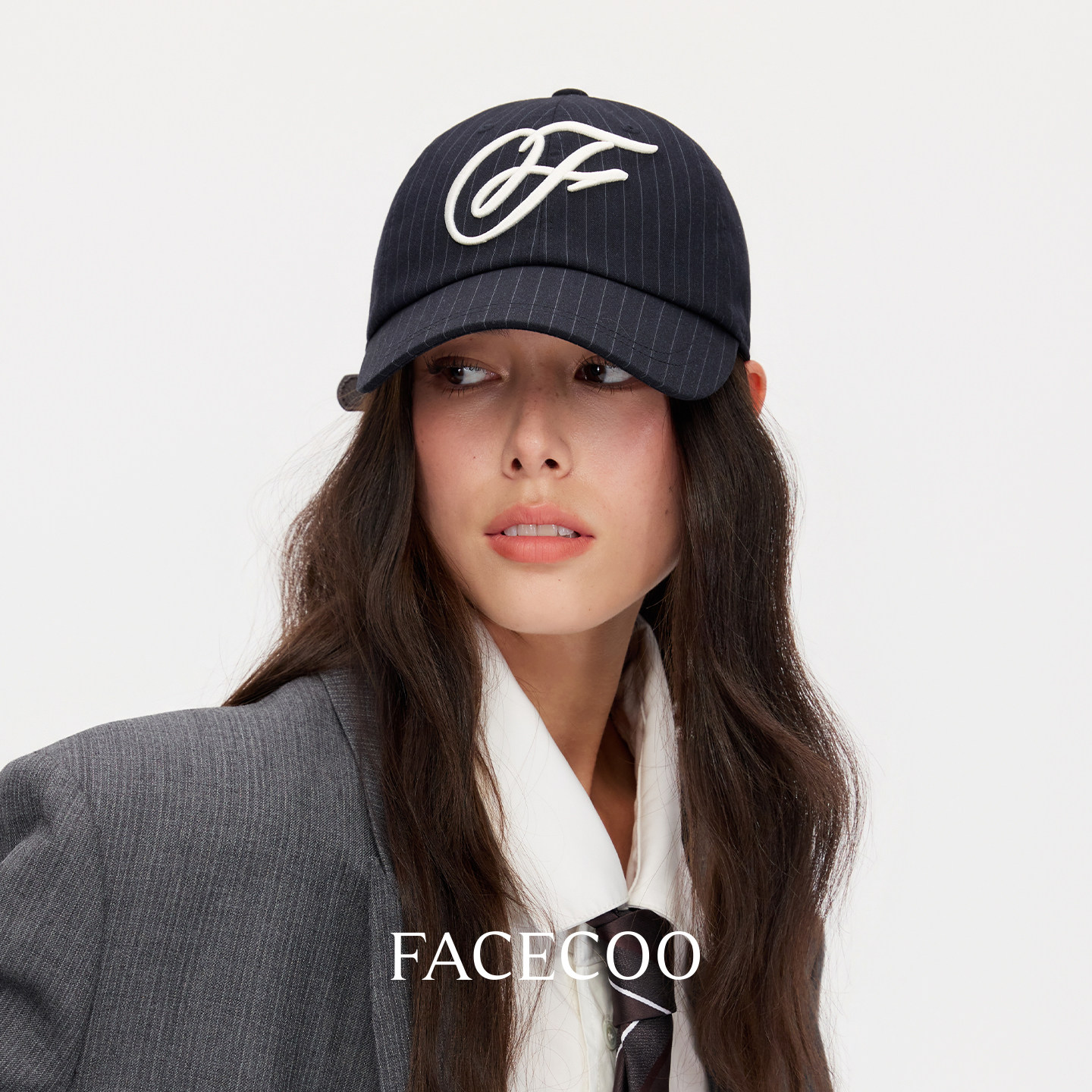 FACECOO个性条纹棒球帽