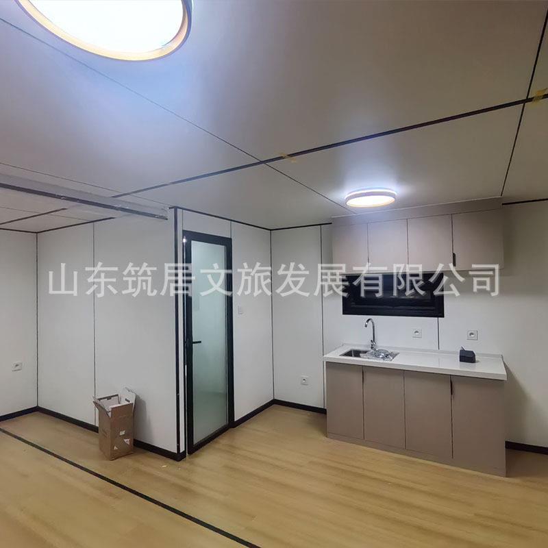 荷兰20Ft苹果双拼插卡电动住房集装箱胶移囊房民宿筑居房舱厂取家
