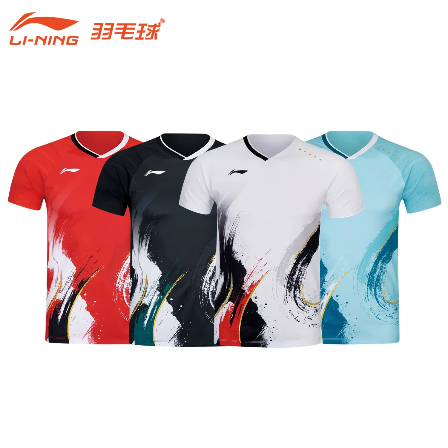 李宁国青队大赛款羽毛球服图片