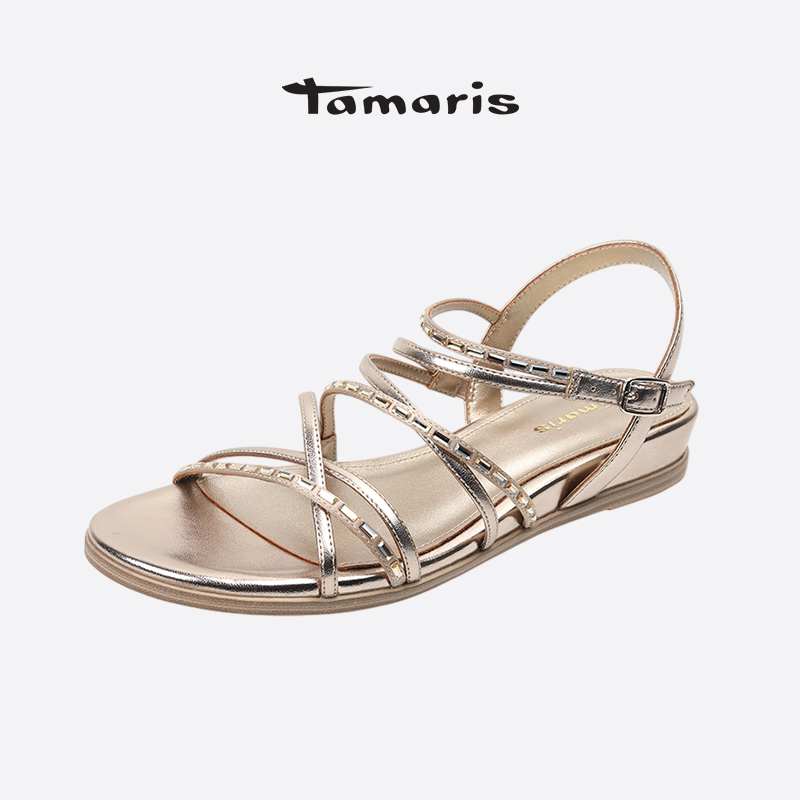 TAMARIS春夏女圆头凉鞋图片