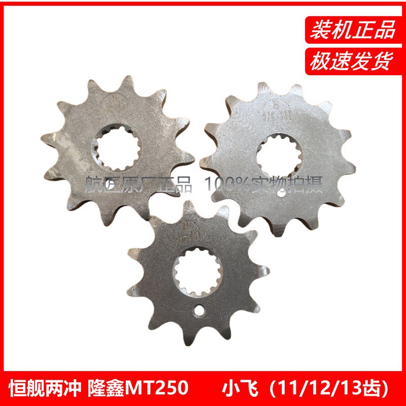 隆鑫MT250小飞 克维思恒舰两冲小牙盘 链盘 锁紧螺母垫片DT230