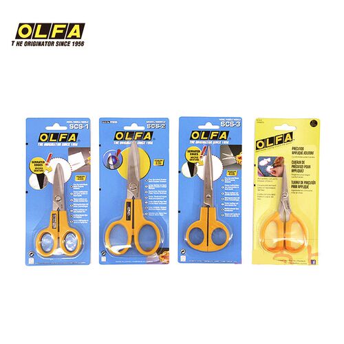 OLFA日本进口剪刀SCS-1/2/3/4大中小多用途剪刀精密拼布手工剪刀