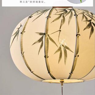 宋式美学中式吊灯新款创意中国风灯笼装饰灯复古饭厅书房卧室吊灯