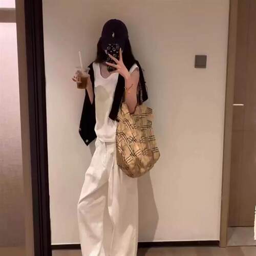 CUTE GIRL定制新款英伦风格2025腋下大容量通勤托特大容量帆布包