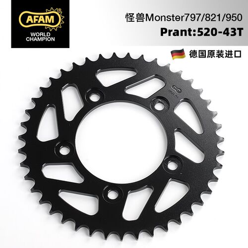 AFAM进口牙盘适用杜卡迪小怪兽Monster797 821 950大小链轮RK链条