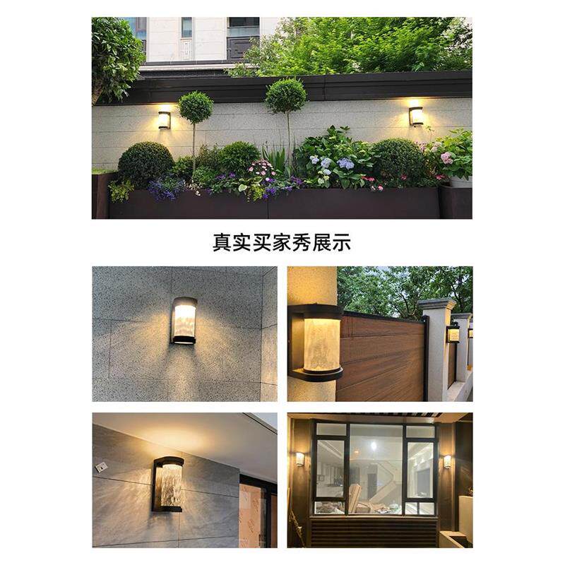 户外防水壁灯别墅庭院大门口两侧柱子门头灯院子门前灯室外阳台灯
