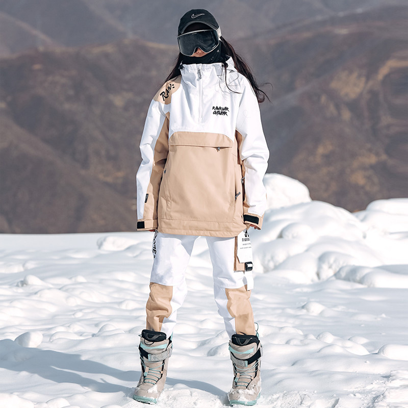 新潮滑雪服女款防水保暖透气单板双板户外滑雪服套装男女滑雪装备