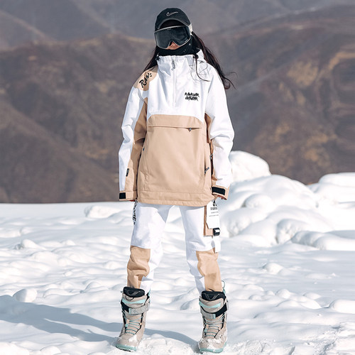 新潮滑雪服女款防水保暖透气单板双板户外滑雪服套装男女滑雪装备