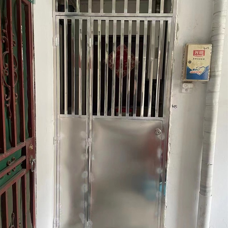 上海定做不锈钢防盗门 进户门庭院平开门带锁钥匙保险防火防盗304