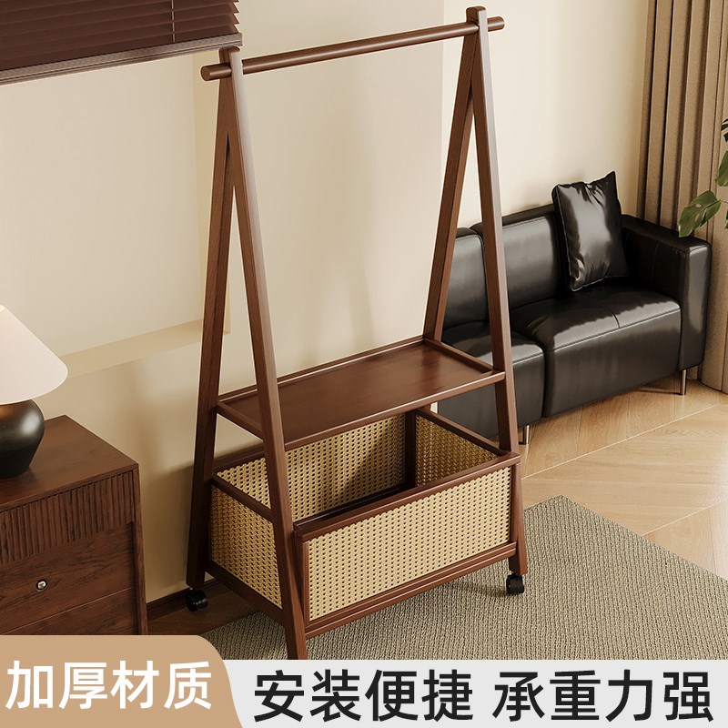 挂衣架卧室落地衣帽架床边晚上放衣小型衣服收纳架子收纳整理衣架