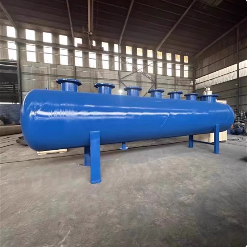 分集水器中央空调地暖管道水循环分流器集分水器碳钢不锈钢分汽缸