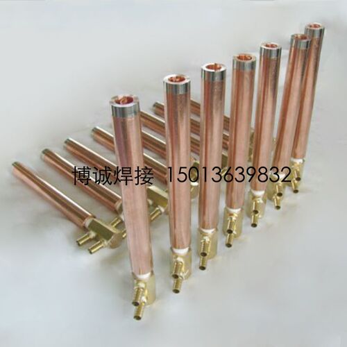 点焊机通水电极铜棒 紫铜/铬锆铜电极握杆 25*220电极铜座铜臂